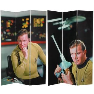 Oriental Furniture 6 ft. Tall Double Sided Star Trek Captain Kirk