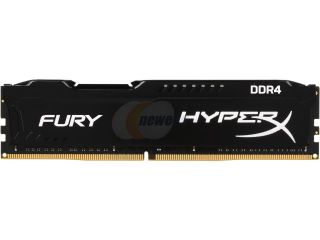 HyperX FURY 16GB (4 x 4GB) 288 Pin DDR4 SDRAM DDR4 2400 (PC4 19200) Compatible with Intel X99 chipset Memory Kit Model HX424C15FBK4/16
