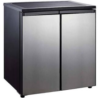 Igloo 5.5 cu. ft. Side by Side 2 Door Refrigerator/Freezer, Stainless Steel