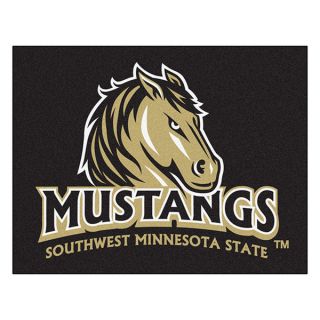 Fanmats Southwest Minnesota State University Black Nylon Allstar Rug