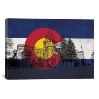 iCanvas Colorado Flag, State Capitol Graphic Art on Canvas