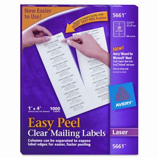 Easy Peel Laser Mailing Labels, 1000/Box