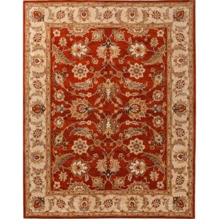Hand tufted Traditional Oriental Red/ Orange Rug (26 x 4)   15517594