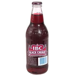 IBC Black Cherry Soda 12 OZ GLASS BOTTLE   Food & Grocery   Beverages