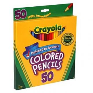 Crayola Colored Pencils, 50 pencils   Office Supplies   School