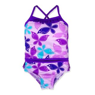 JumpN Splash Small Girls Purple Butterfly Tankini Swimsuit   17220699
