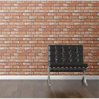 Walls Need Love Removable 8 x 20 Brick Panel Wallpaper