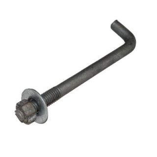 10 in. Galvanized Metal Anchor Bolt with Nut and Washer ABW/GAB5810