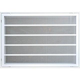 SPEEDI GRILLE 20 in. x 30 in. Return Air Vent Filter Grille, White with Fixed Blades SG 2030 FG