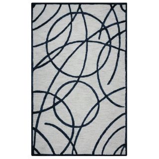 Monroe Hand Tufted Off White/Black Area Rug by Rizzy Home