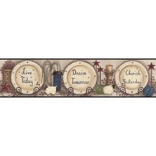 York Wallcoverings Welcome Home Cherish, Live, Dream Border   Tools