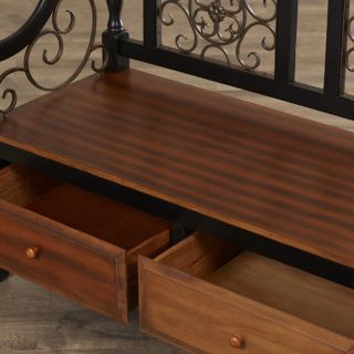 Darby Home Co Wood Storage Entryway Bench