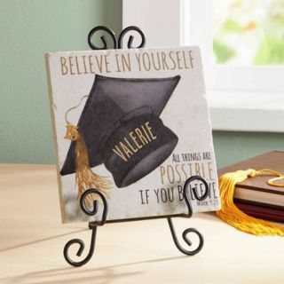 Personalized Believe Graduation Tile Keepsake