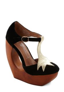 Jeffrey Campbell Crescent From the Future Wedge  Mod Retro Vintage Heels