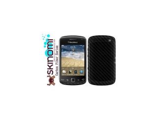 Skinomi Carbon Fiber Black Phone Skin+Screen Protector for BlackBerry Curve 9380