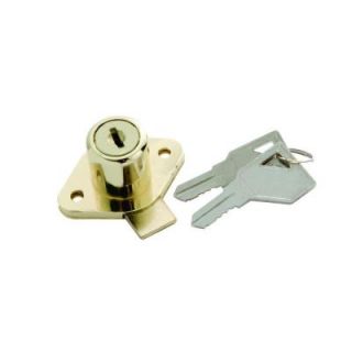 First Watch Security Polished Brass Keyed Alike Cabinet and Drawer Lock 1355 645