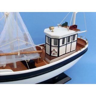 Mr. Shrimp Fishing Model Boat by Handcrafted Nautical Decor