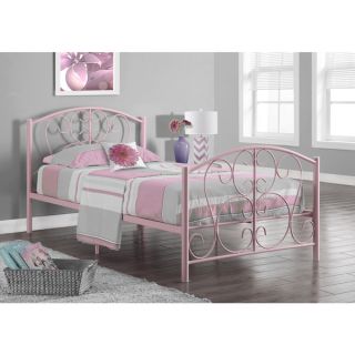 Pink Metal Twin size Bed Frame   16857771   Shopping