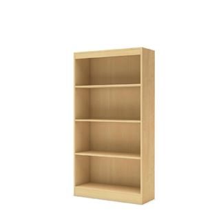 Axess Collection 4 Shelf Bookcase Natural Maple   Home   Furniture