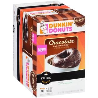 Dunkin Donuts Coffee, Chocolate Glazed Do nut, 5.93 Oz.   Food