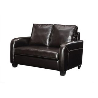 Twin Sleeper Sofa, Espresso Faux Leather