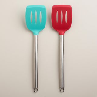 Silicone Slotted Spatulas, Set of 2