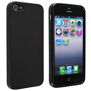 INSTEN Black Jelly TPU Phone Case Cover for Apple iPhone 5/ 5S