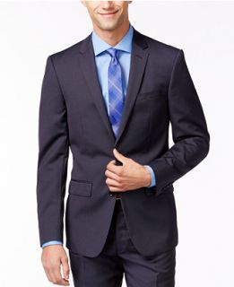 DKNY Navy Tight Stripe Jacket Extra Slim Fit   Suits & Suit Separates