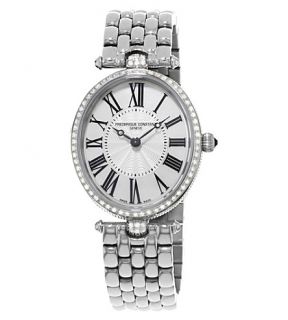 FREDERIQUE CONSTANT   FC200MPW2VD6B Classics Art Deco stainless steel and diamond watch