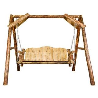 Montana Woodworks Glacier Country Exterior Finish Lawn Swing MWGCLS