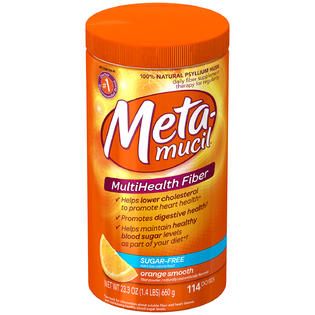Metamucil Orange Smooth Sugar Free Powder Fiber Supplement   Health