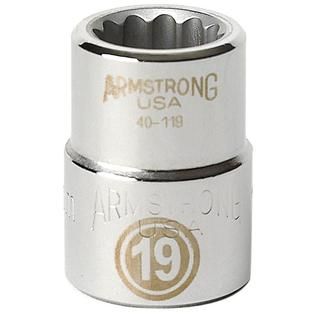 Armstrong 54 mm socket, 12 pt. 3/4 in. drive   Tools   Ratchets
