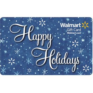 Blue Happy Holidays Gift Card