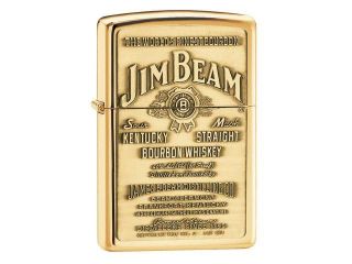 Zippo Jim Beam Brass Emblem Hp Brass 254Bjb.929