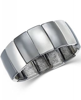 Charter Club Two Tone Rectangle Stretch Bracelet, Only at