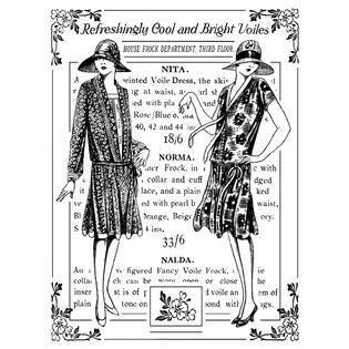 Crafty Individuals Unmounted Rubber Stamp Bright Voile Ladies   Home