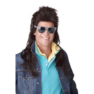 CALIFORNIA COSTUME COLLECTIONS  80s Rock Mullet Wig   Halloween