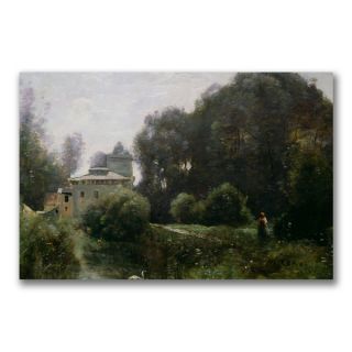 Jean Baptiste Corot Souvenir of the Villa Borghese Canvas Art