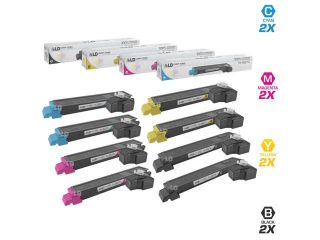 LD © Compatible Replacements for Kyocera Mita TK 897 5PK Toner Cartridges:2 TK 897K, 1 TK 897C, 1 TK 897M, & 1 TK 897Y, for TASKalfa 205c, 255, 255c, FS C8520MFP, & FS C8525MFP