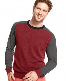 Club Room Sweater, Colorblocked Crew Neck Cashmere Sweater