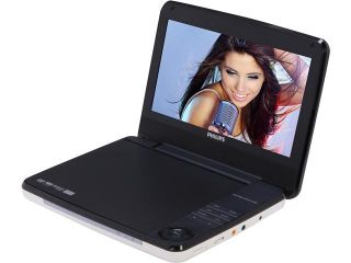 Refurbished PHILIPS PD9000/37 Portable DVD Player without Remote & Car Mount