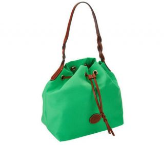 Dooney & Bourke Nylon Drawstring Bag with Twisted Handle —