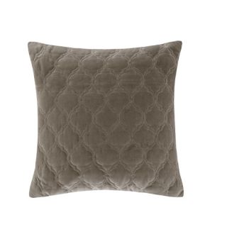 Velvet Ogee Quilted Cotton Throw Pillow by Madison Park