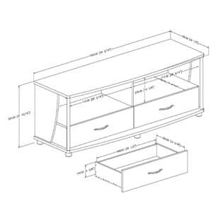 South Shore  TV stand 50, City Life Collection