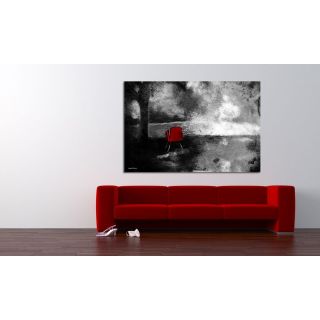 Red Chair Abstract Graphic Art on Wrapped Canvas by Maxwell Dickson