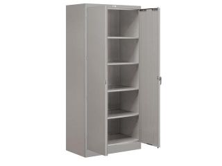 Salsbury 9078GRY U Storage Cabinet   Standard   78 Inches High   18 Inches Deep   Gray   Unassembled