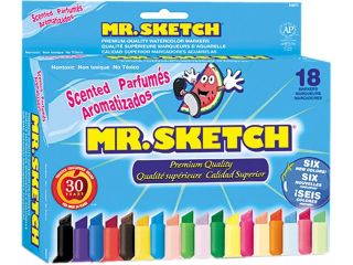 Mr. Sketch 20071 Scented Watercolor Markers, 18 Colors, 18/Set
