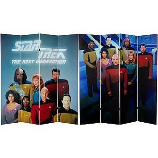 Oriental Furniture 6 ft. Tall Double Sided Star Trek The Next