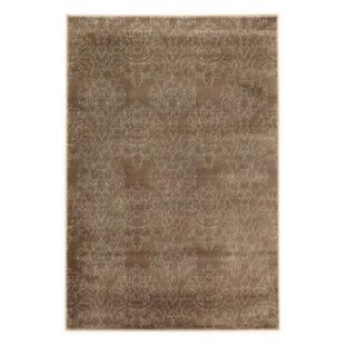 Linon Home Decor Prisma Chloe Brown and White 8 ft. x 10 ft. 4 in. Indoor Area Rug RUGPA2081