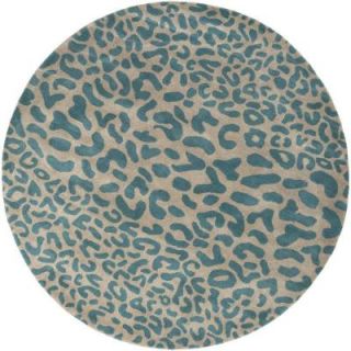 Artistic Weavers Bicauri Teal 9 ft. 9 in. x 9 ft. 9 in. Round Indoor Area Rug S00151003753